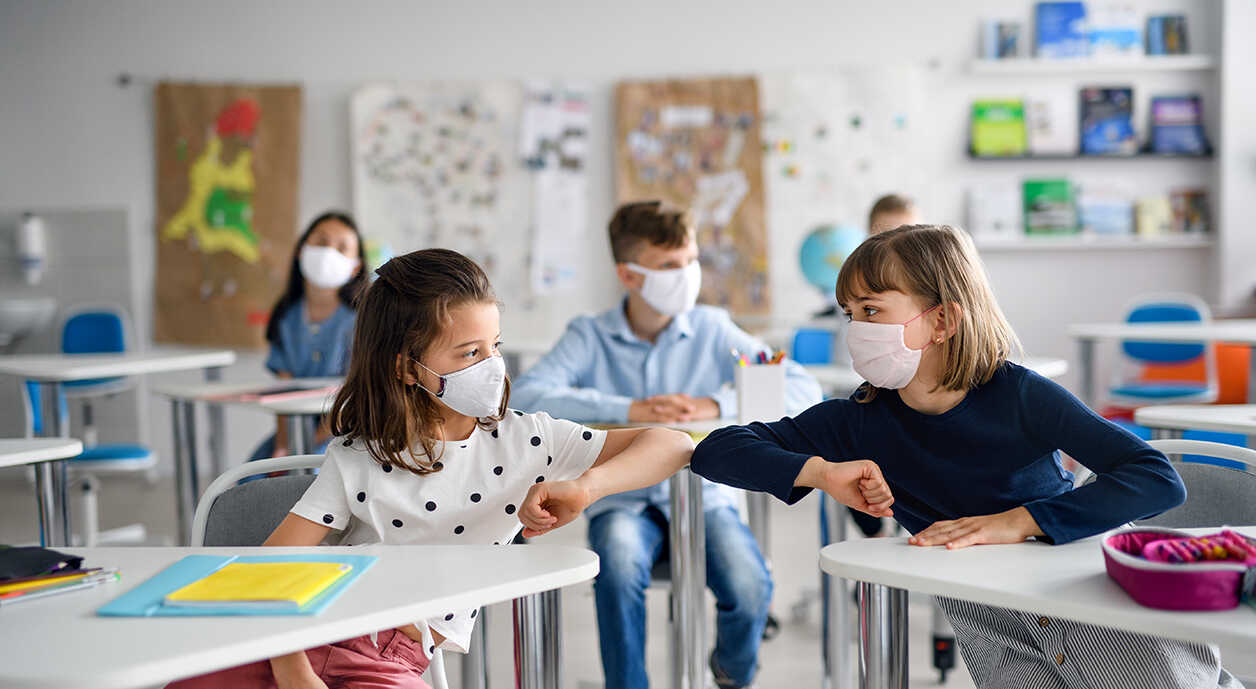 Mundschutz fr die Schulen